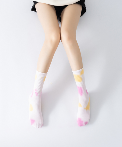 DANA Pilates socks Tie Dye - Pink & Yellow