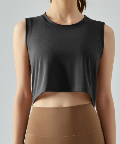 DANA Back to Black CROP TOP - Black