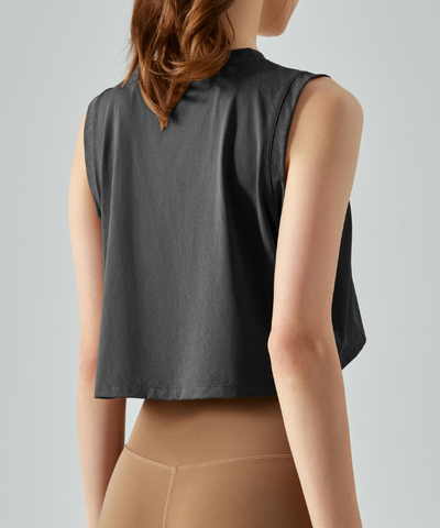 DANA Back to Black CROP TOP - Black