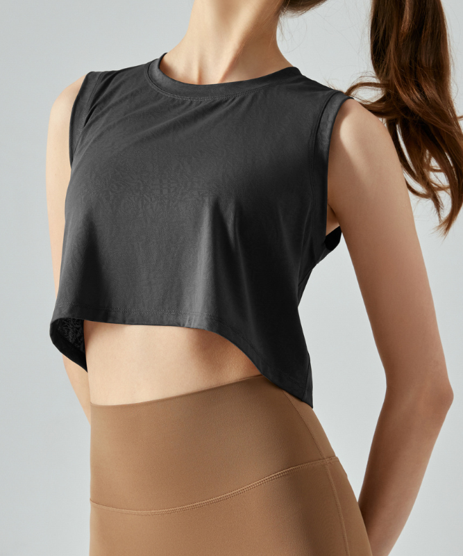 DANA Back to Black CROP TOP - Black
