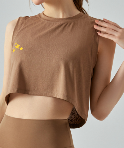 DANA Time to shine Crop Top - Brown