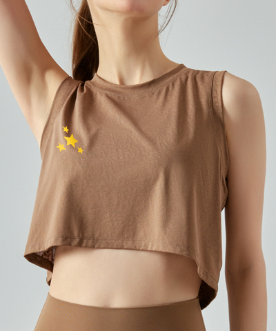 DANA Time to shine Crop Top - Brown