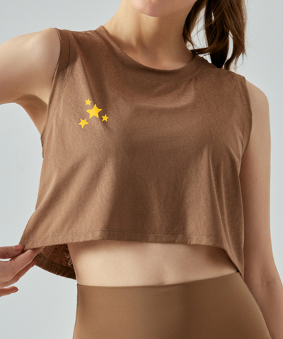 DANA Time to shine Crop Top - Brown