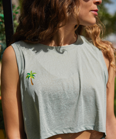 DANA Keen on Green Crop Top - Green