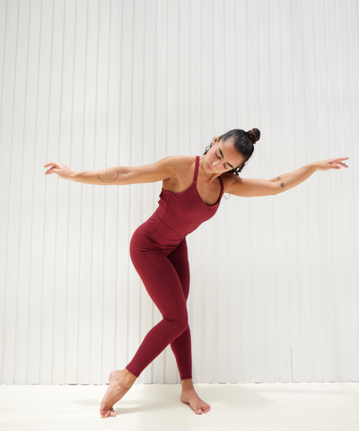 Portofino Jumpsuit - Cherry