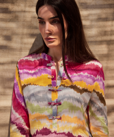 MBK DUBAI linen set - Rainbow