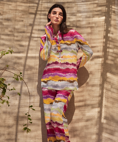 MBK DUBAI linen set - Rainbow