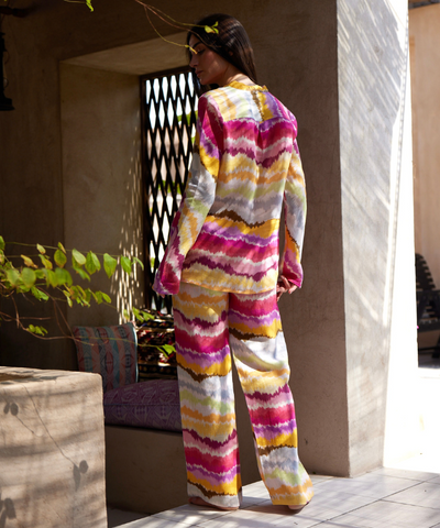 MBK DUBAI linen set - Rainbow