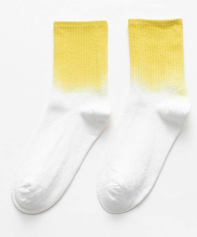 Tie Dye Everyday Socks - Yellow
