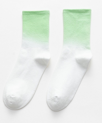 Tie Dye Everyday Socks - Green