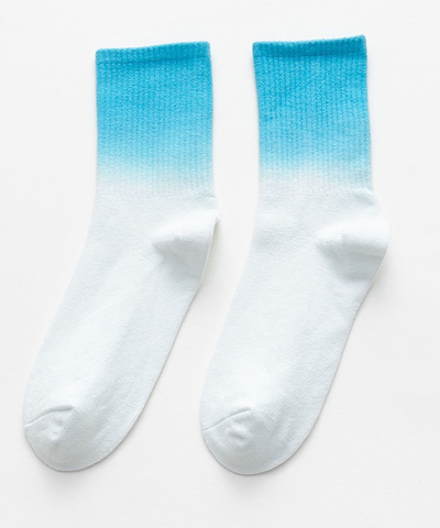 Tie Dye Everyday Socks - Turquoise