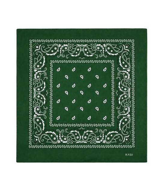 Bandana Head Scarf - Dark Green
