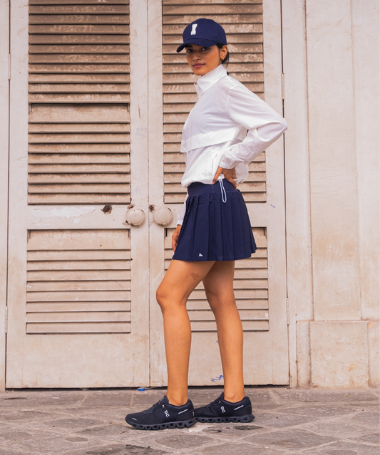 Advantage Tennis Skirt - Navy Blue
