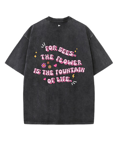 DANA For bees, the flower is the fountain of life T-Shirt - Black