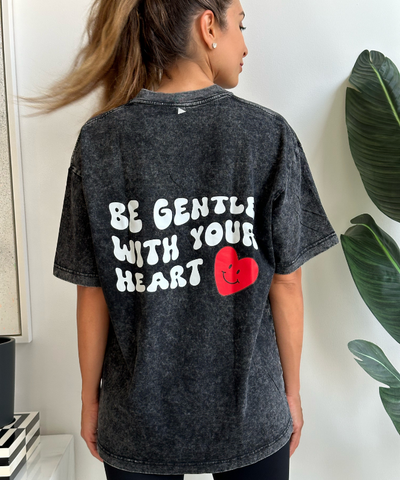 DANA Be Gentle With Your Heart T-Shirt - Black