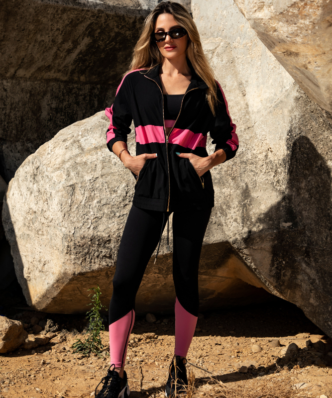 KIKA Nirvana Leggings - Black/Pink