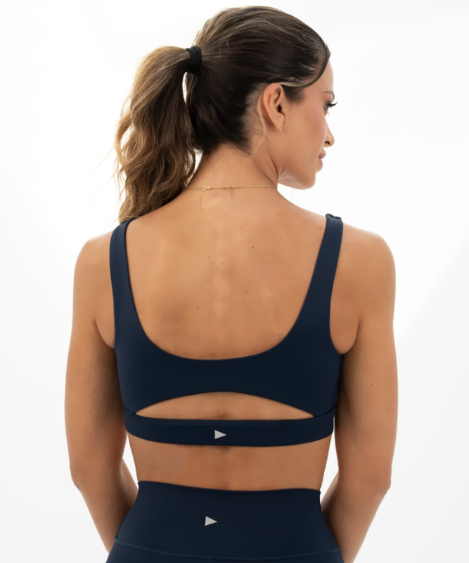 Sardinia Sports Bra - Navy Blue