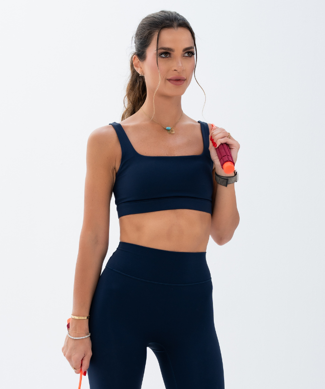 Sardinia Sports Bra - Navy Blue