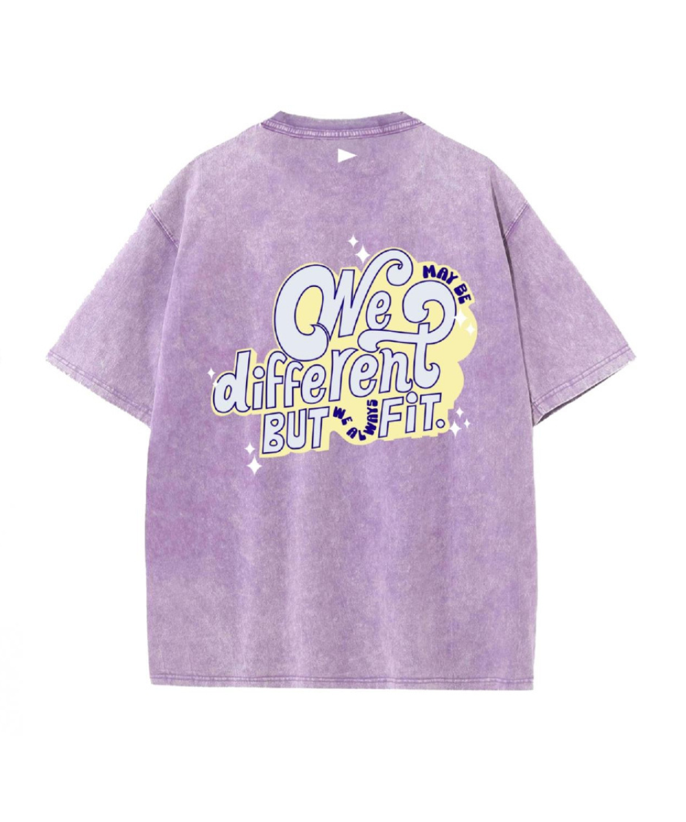 We may be different but we always fit T-Shirt - Purple
