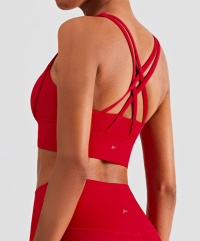 Paris Sports Bra - Red