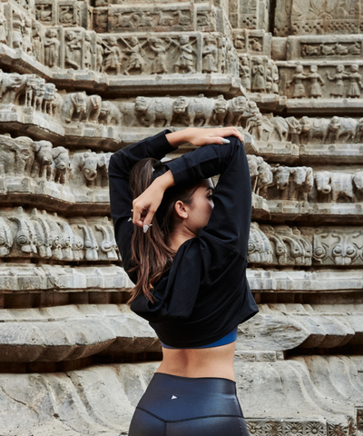 MBK Jaipur Crop Hoodie - Black
