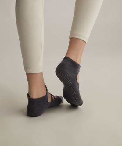 Ballerina Pilates Socks - Dark Grey