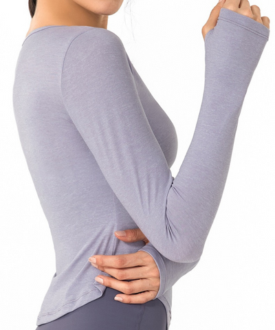 Haya Grow Long Sleeves Top - Purple