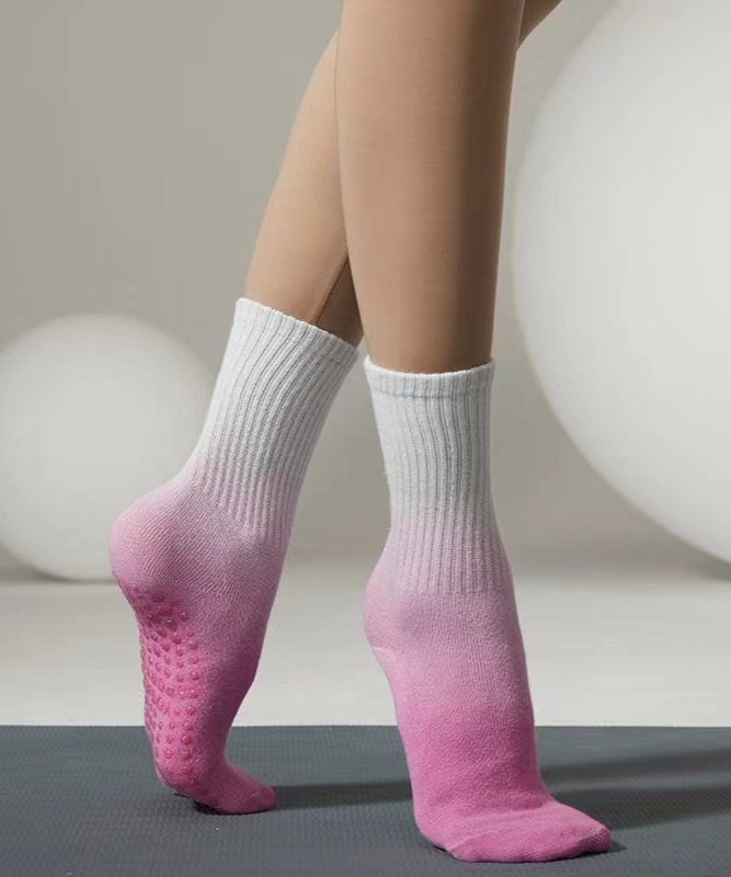Tie Dye Pilates Socks - Pink
