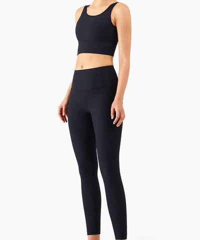 KIKA Manhattan Rib Leggings - Black
